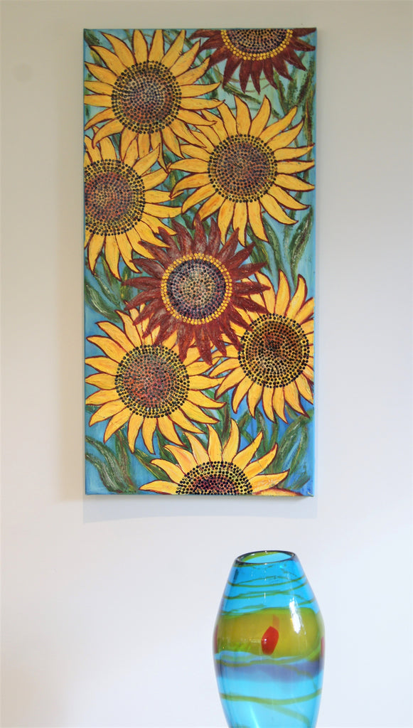 Dancing Sunflowers (1 of 2)-SOLD-