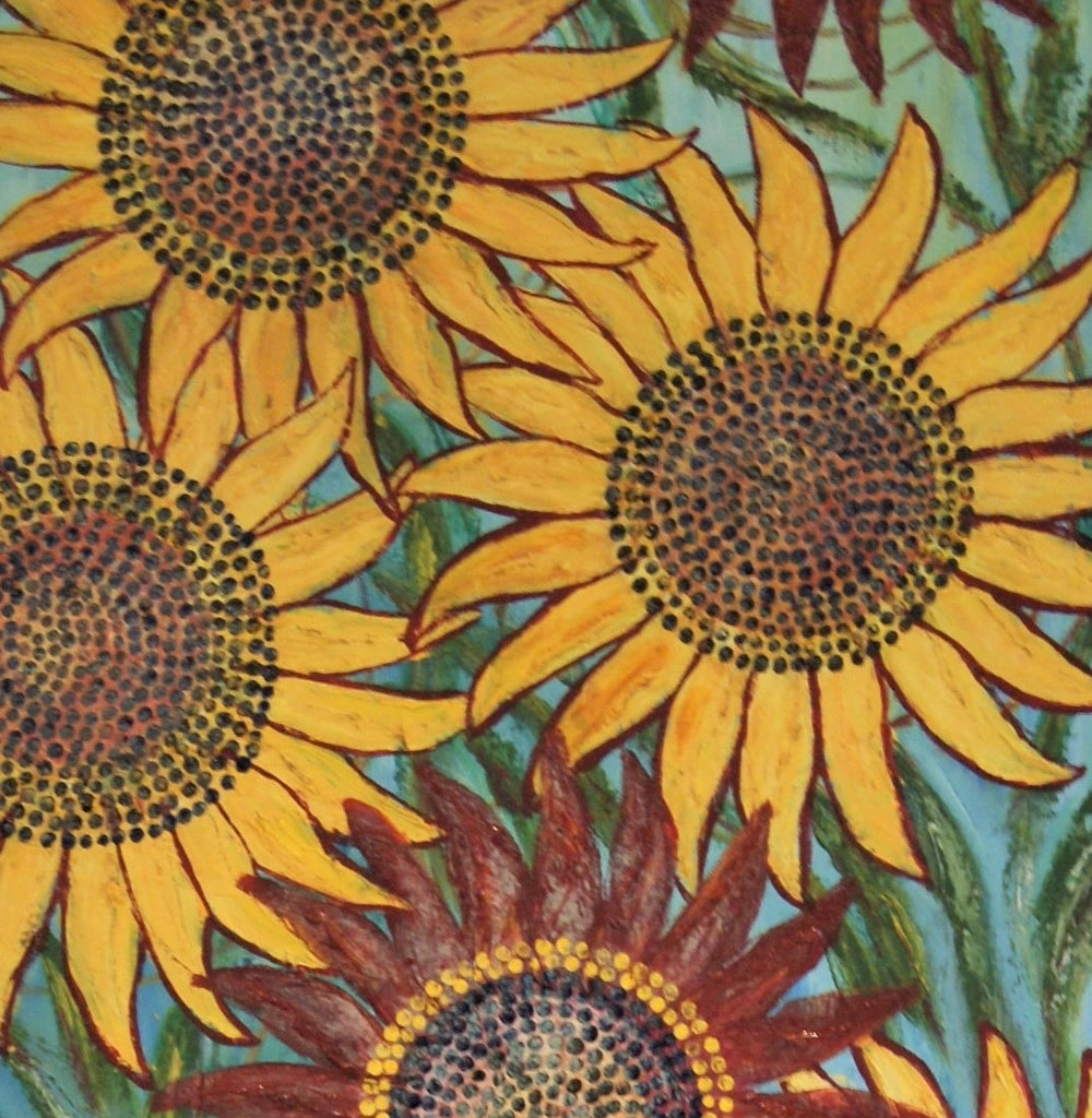 Dancing Sunflowers (1 of 2)-SOLD-